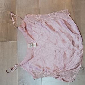 In bloom medium pajama pink top laced on the side